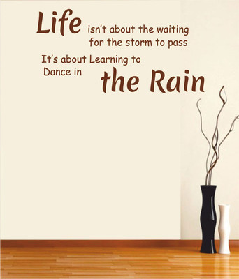 50% OFF on Ritzy Life Is About Living Room Wall Quotes Wall Decal Sticker