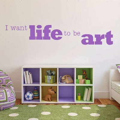 50% OFF on DeStudio DeStudio I Want Life Wall Stickers Size MEGA WALL STICKER Sticker
