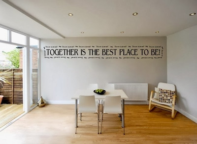 44% OFF on DeStudio Together Is The Best Place One Size Tiny Wall Sticker
