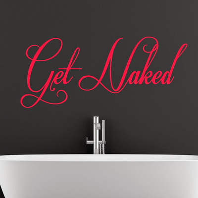 50% OFF on DeStudio Humor Naked Two Color Red Size 150 X 60 Cms Wall Sticker