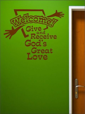 82% OFF on Wall1ders Welcome PVC Vinyl Sticker Sticker Pack of 1