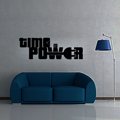 40% OFF on Creative Width Decor Time Is Power Vinyl Sticker Sticker Pack of 1