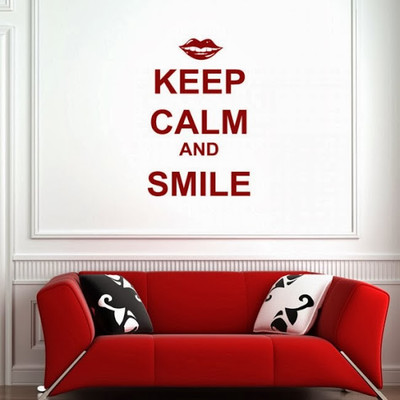 50% OFF on DeStudio DeStudio Keep Calm And Smile Wall Stickers Size GIANT WALL STICKER Sticker