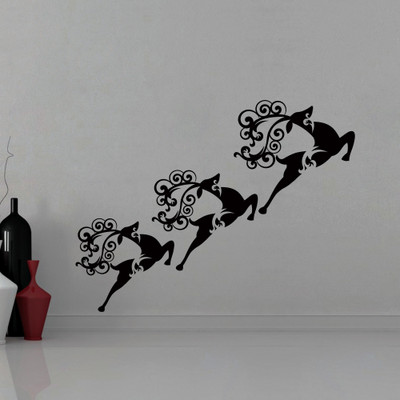 30% OFF on Creative Width Decor Christmas Reindeers 2 Vinyl Sticker Sticker Pack of 1
