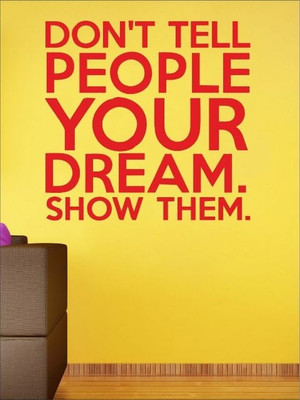 80% OFF on Wall1ders Your Dream PVC Vinyl Sticker Sticker Pack of 1