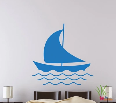 44% OFF on Wall Whispers Boat in the Sail Vinyl Sticker