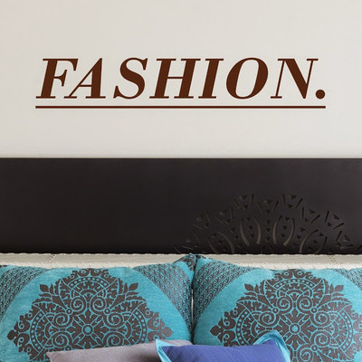 50% OFF on DeStudio Fashion Clothes Slogan Wallart Home Color Brown Size 135 X 60 Cms Wall Sticker