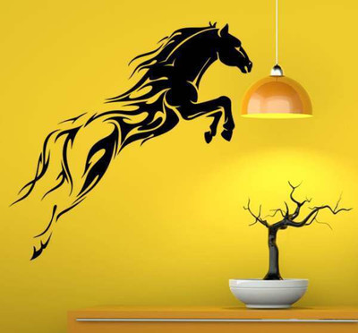 46% OFF on Hoopoe Decor Running horse Wall Sticker Pack of 1