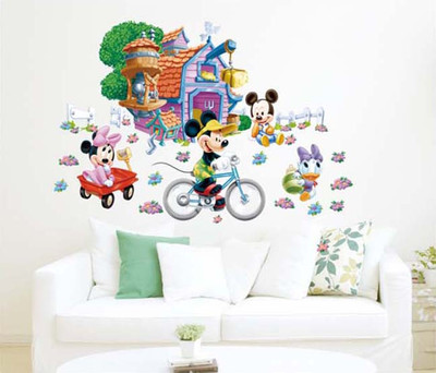 33% OFF on Pindia Mickey World Design Wall Sticker