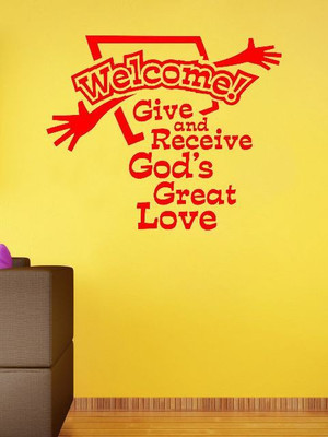 82% OFF on Wall1ders Welcome PVC Vinyl Sticker Sticker Pack of 1