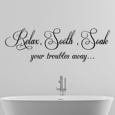 50% OFF on DeStudio Soak Relax Interior Color Black Size 135 X 60 Cms Wall Sticker