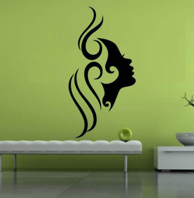 44% OFF on Hoopoe Decor Beautiful face Wall Sticker Pack of 1