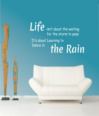 50% OFF on Ritzy Life Is About Living Room Wall Quotes Wall Decal Sticker