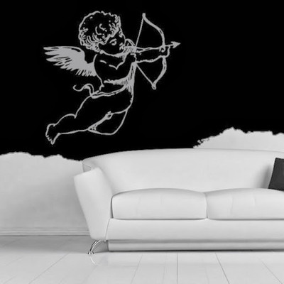 50% OFF on DeStudio DeStudio Cherub Angel Bow and Arrow Wall Stickers Size LARGE WALL STICKER Sticker