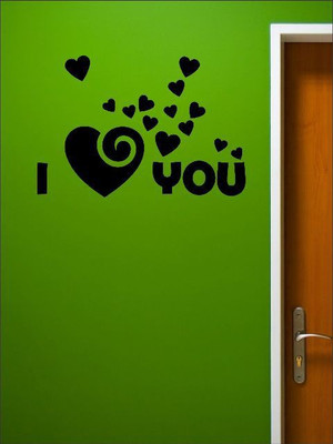 82% OFF on Wall1ders I Love U Sticker Sticker Pack of 1