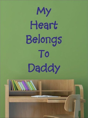 80% OFF on Wall1ders Belongs To Daddy PVC Vinyl Sticker Sticker Pack of 1