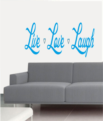 50% OFF on Ritzy Love Life Laugh Living Room Wall Quotes Wall Decal Sticker