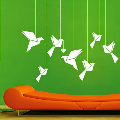 50% OFF on DeStudio DeStudio Hanging Birds One Wall Stickers Size GIANT WALL STICKER Sticker