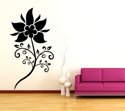Decor Kafe Decal Style SunFlower Tiny Size-11*21 Inch Vinyl Film Sticker (Pack Of 1)