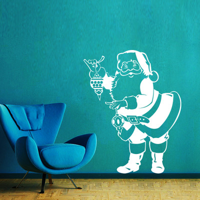 40% OFF on Creative Width Decor Santa With Lamp Vinyl Sticker Sticker Pack of 1 40% OFF on Creative Width Decor Santa With Lamp Vinyl Sticker Sticker Pack of 1