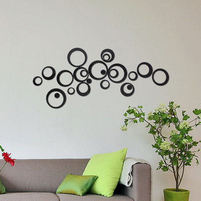 49% OFF on WoW Wall Stickers 3D Black 20 Circle Medium Acrylic Sticker 49% OFF on WoW Wall Stickers 3D Black 20 Circle Medium Acrylic Sticker