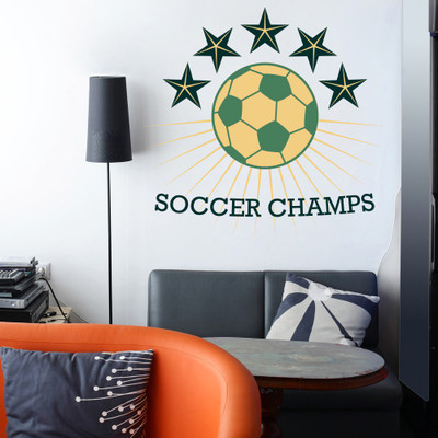 85% OFF on Decor Kafe Decal Style Soccer Champs Art Large Size- 32*30 Inch Wall Sticker Pack of 1 85% OFF on Decor Kafe Decal Style Soccer Champs Art Large Size- 32*30 Inch Wall Sticker Pack of 1