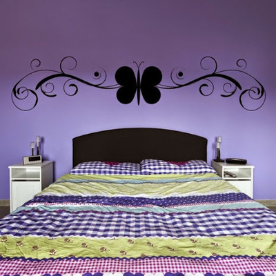 50% OFF on DeStudio Butterfly Floral One Size Giant WALL STICKER Sticker