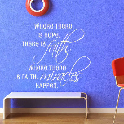 40% OFF on DeStudio Where There Is Hope One Size Tiny Wall Sticker