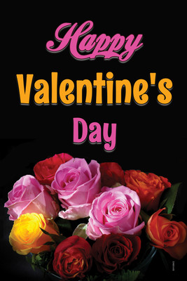 16% OFF on Colur Full Roses On This Valentine Paper Print