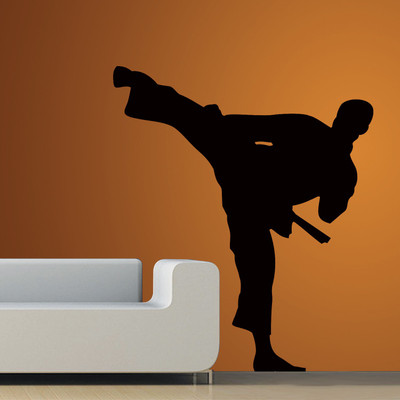 40% OFF on Creative Width Decor Karate Man Vinyl Sticker Sticker Pack of 1