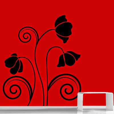 50% OFF on DeStudio DeStudio Wild Flowers Wall Stickers Size JUMBO WALL STICKER Sticker