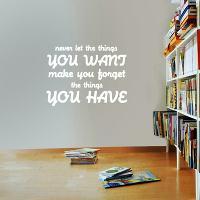 40% OFF on Creative Width Decor Never Let The Things Vinyl Sticker Sticker Pack of 1