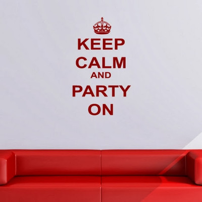 50% OFF on DeStudio DeStudio Keep Calm And Party On One Wall Stickers Size GIANT WALL STICKER Sticker