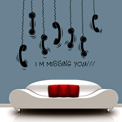 50% OFF on DeStudio DeStudio Missing You Wall Stickers Size MEGA WALL STICKER Sticker