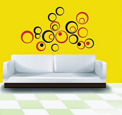 66% OFF on DeStudio 12 Black 12 Red Rings 3D Acrylic Sticker Pack of 24 66% OFF on DeStudio 12 Black 12 Red Rings 3D Acrylic Sticker Pack of 24