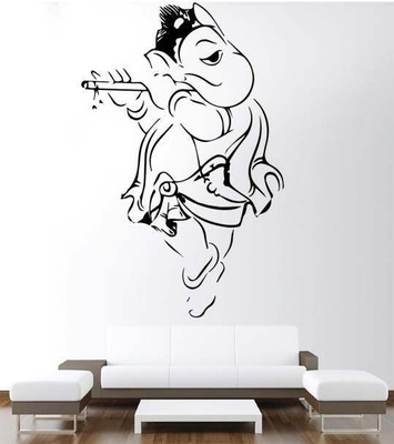 45% OFF on Hoopoe Decor Lord Ganesha in Lord Krishna's pose Wall Sticker Pack of 1