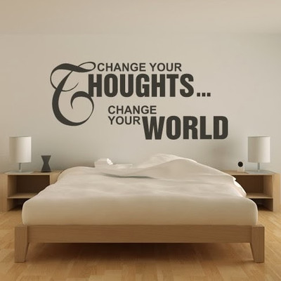50% OFF on DeStudio DeStudio Change Your Thoughts Wall Stickers Size MEGA WALL STICKER Sticker
