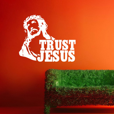 40% OFF on Creative Width Decor Trust Jesus Vinyl Sticker Sticker Pack of 1