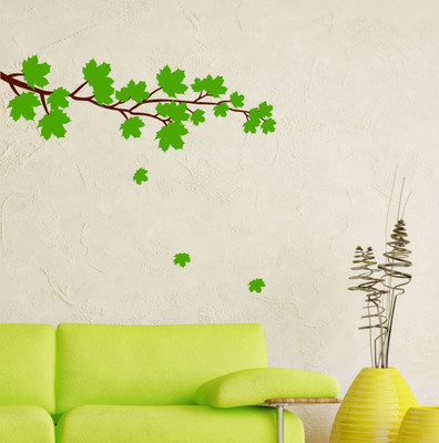 25% OFF on Chipakk Maple Leaves - Green-M Pigmented Polyvinyl Films Imported Sticker