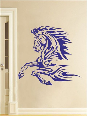 82% OFF on Wall1ders Fire Horse PVC Vinyl Sticker Sticker Pack of 1