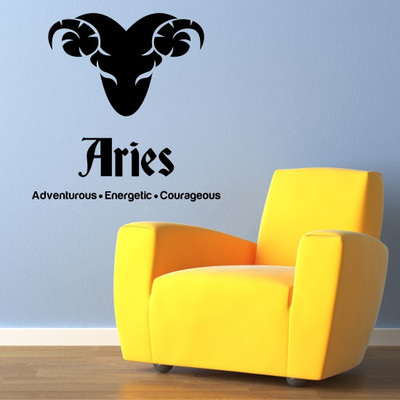 Chipakk Aries Zodiac Decal - Black-M Pigmented Polyvinyl Films Imported Sticker Chipakk Aries Zodiac Decal - Black-M Pigmented Polyvinyl Films Imported Sticker