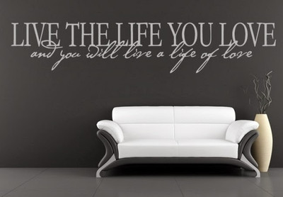 50% OFF on DeStudio DeStudio Live The Life Wall Stickers Size GIANT WALL STICKER Sticker