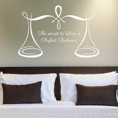50% OFF on DeStudio Perfect Balance Love Secret Decal Home Wall Sticker Sticker
