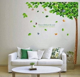 WOW Wall Sticker Natural Tree Wall Sticker PVC Removable Sticker