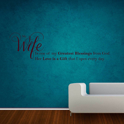 40% OFF on Creative Width Decor My Wife Vinyl Sticker Sticker Pack of 1