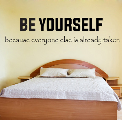 66% OFF on Decor Kafe Decal Style Be Yourself Art Medium Size-30*08 Inch Wall Sticker Sticker Pack of 1 66% OFF on Decor Kafe Decal Style Be Yourself Art Medium Size-30*08 Inch Wall Sticker Sticker Pack of 1