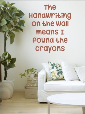 80% OFF on Wall1ders The Handwriting PVC Vinyl Sticker Sticker Pack of 1