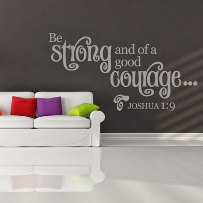 50% OFF on DeStudio DeStudio Be Strong And Of A Good Courage Wall Stickers Size MEGA WALL STICKER Sticker