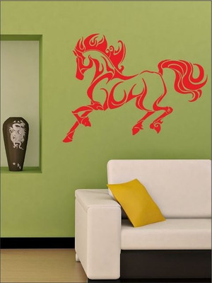 82% OFF on Wall1ders Vastu Horse PVC Vinyl Sticker Sticker Pack of 1