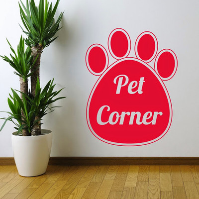 50% OFF on DeStudio Pets Home Dog Kitchen Living Animal Wall Sticker Sticker